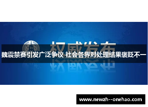 魏震禁赛引发广泛争议 社会各界对处理结果褒贬不一